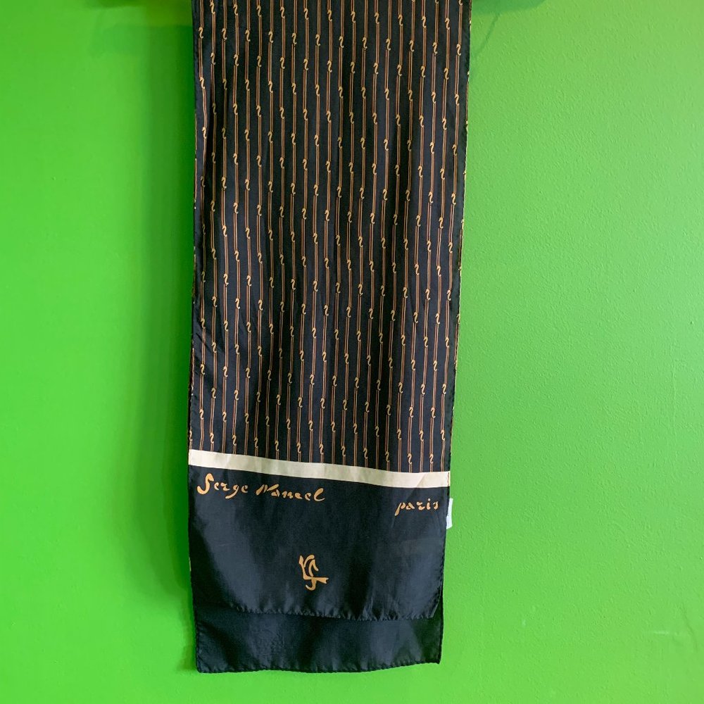 Serge Nancel Paris Retangular Silky Vintage Scarf